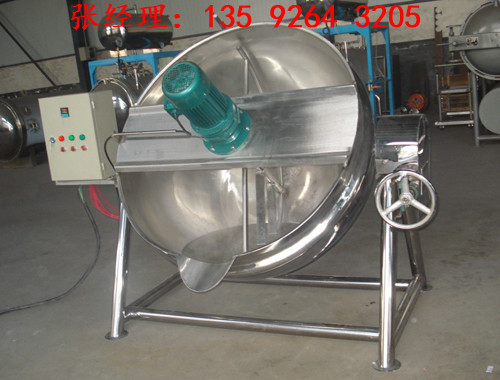 不锈钢可倾式夹层锅设备  电加热304夹层锅